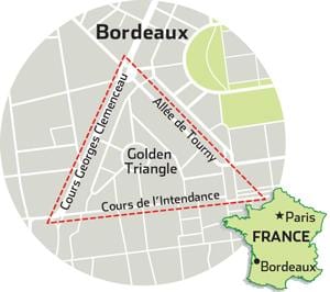зураг Bordeaux алтан гурвалжин 