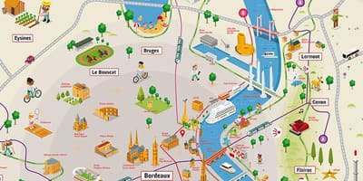 Bordeaux, ойр орчмын газрын зураг