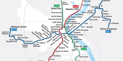 Трамвай зураг Bordeaux франц