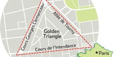 Зураг Bordeaux алтан гурвалжин 