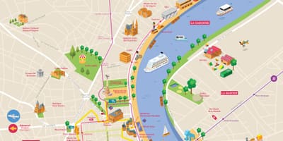 Bordeaux хоттой газрын зураг