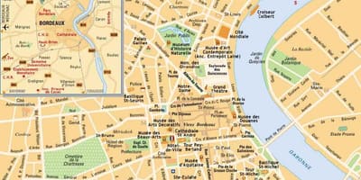 Bordeaux газрын зураг дээр