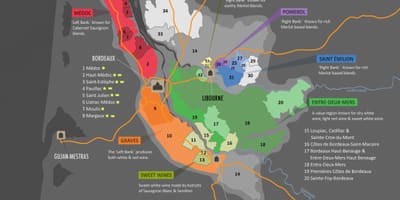 Bordeaux aoc газрын зураг